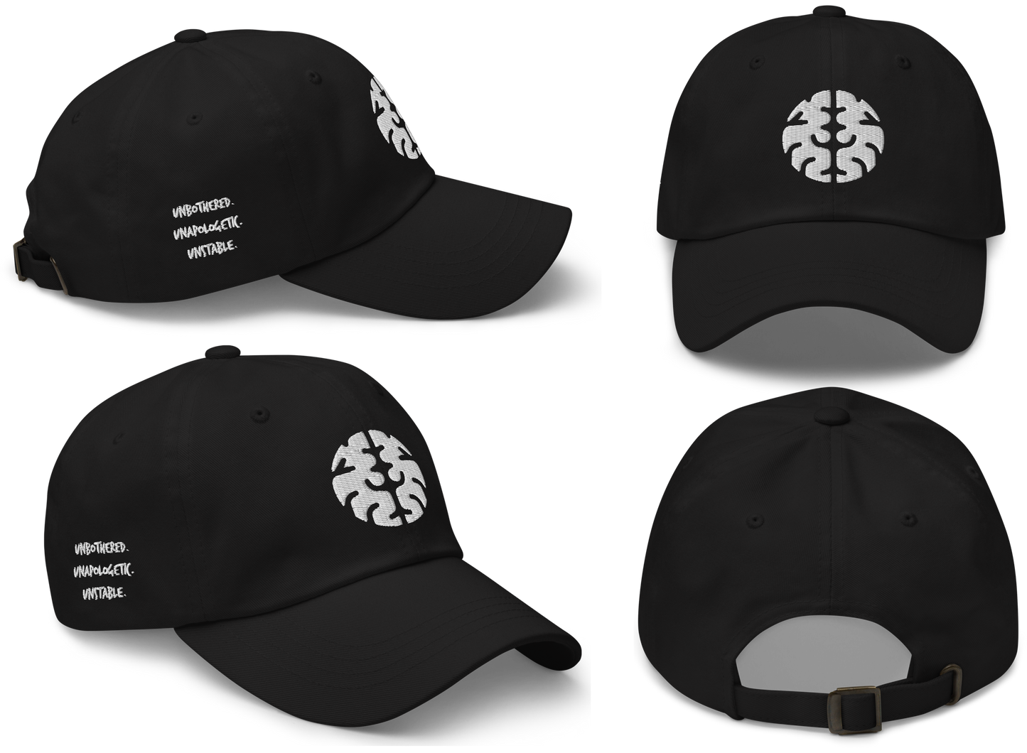 Black & White | Unbothered. Unapologetic. Unstable. | DL Cap