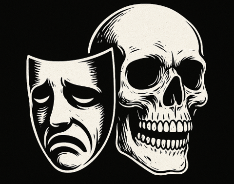 The Twisted Origin of Dark Humour