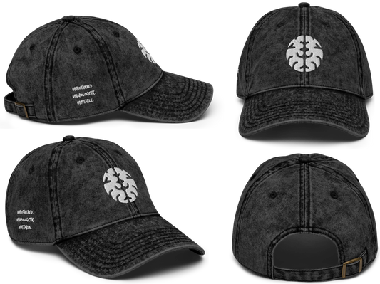 Black & White | Unbothered. Unapologetic. Unstable. | DL Vintage Twill Cap